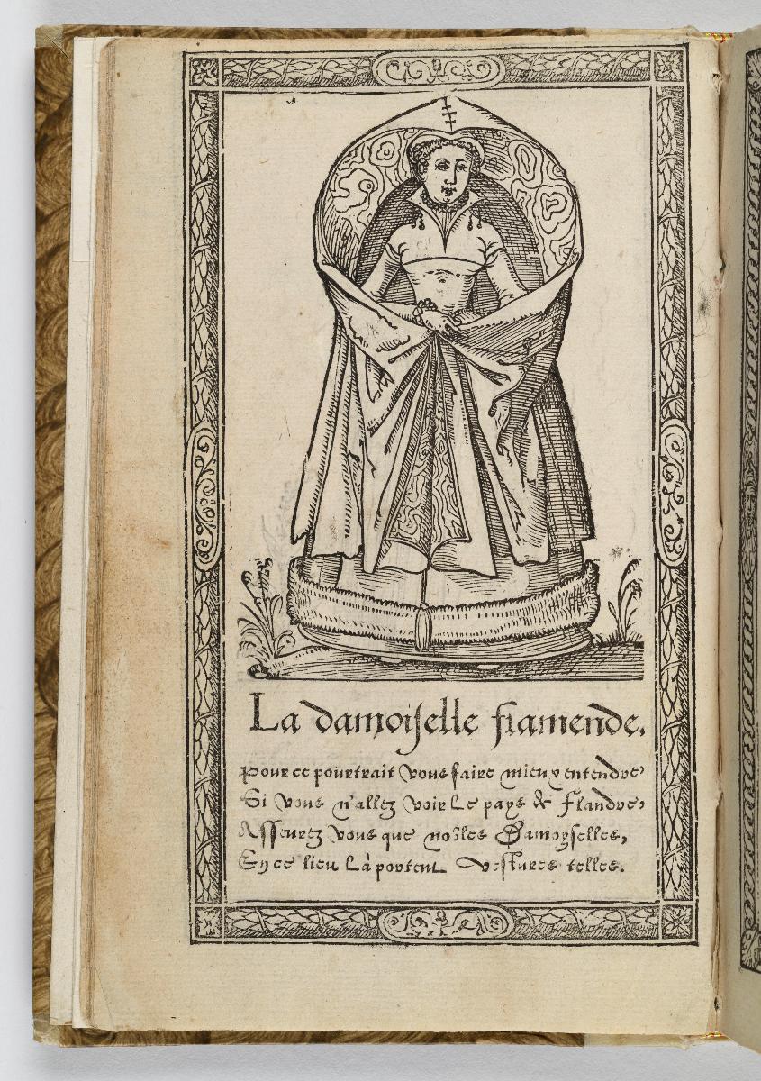 Trachtenbuch: Recueil de la diversité des habits: La damoiselle fiammande