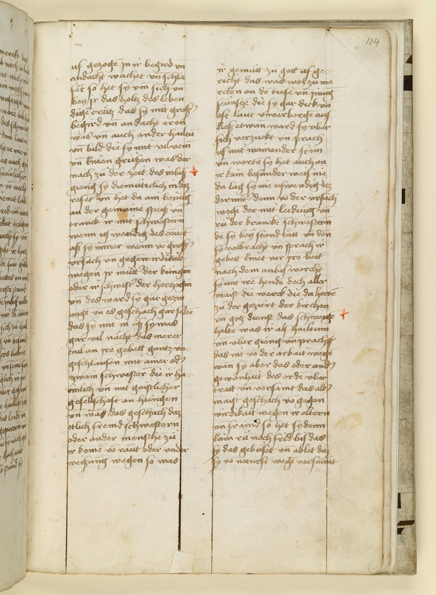 Textseite. Raimund, Das Leben der Hl. Katharina von Siena (geschrieben von der Nonne Elisabeth Warüssin)