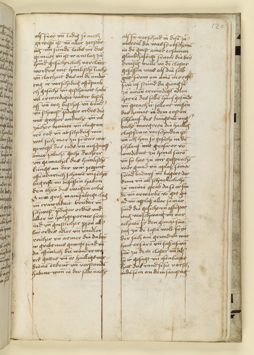 Textseite. Raimund, Das Leben der Hl. Katharina von Siena (geschrieben von der Nonne Elisabeth Warüssin)