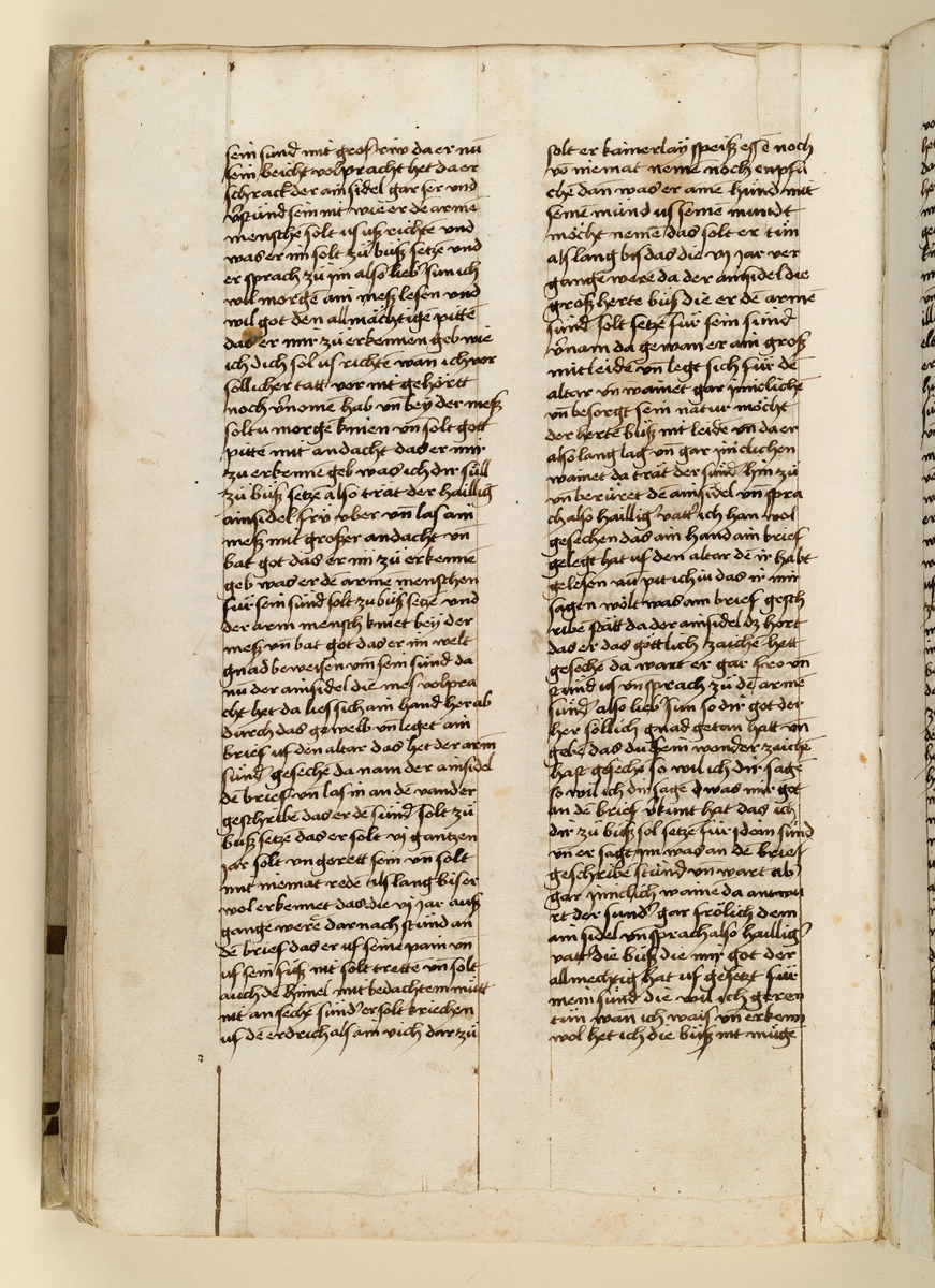Textseite. Raimund, Das Leben der Hl. Katharina von Siena (geschrieben von der Nonne Elisabeth Warüssin)