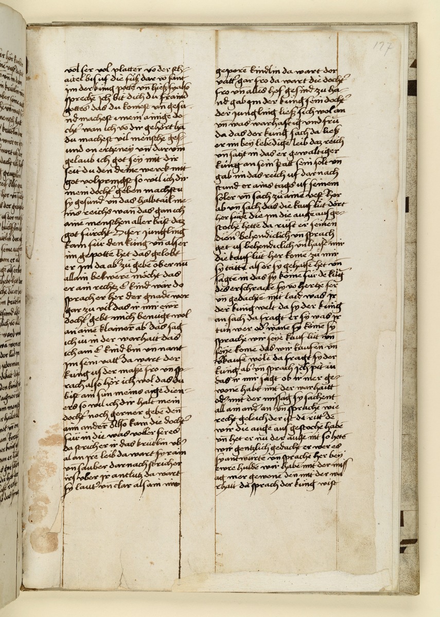 Textseite. Raimund, Das Leben der Hl. Katharina von Siena (geschrieben von der Nonne Elisabeth Warüssin)