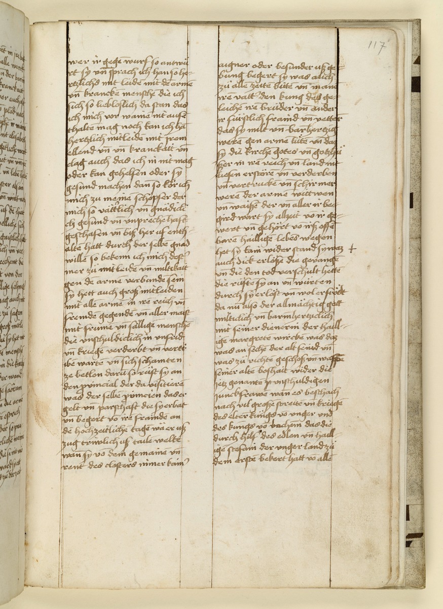 Textseite. Raimund, Das Leben der Hl. Katharina von Siena (geschrieben von der Nonne Elisabeth Warüssin)