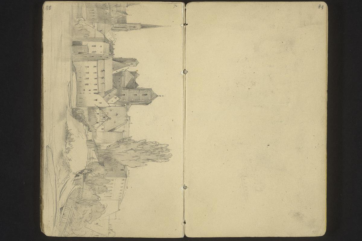 Ansicht von Breslau mit Sand- und Kreuzkirche