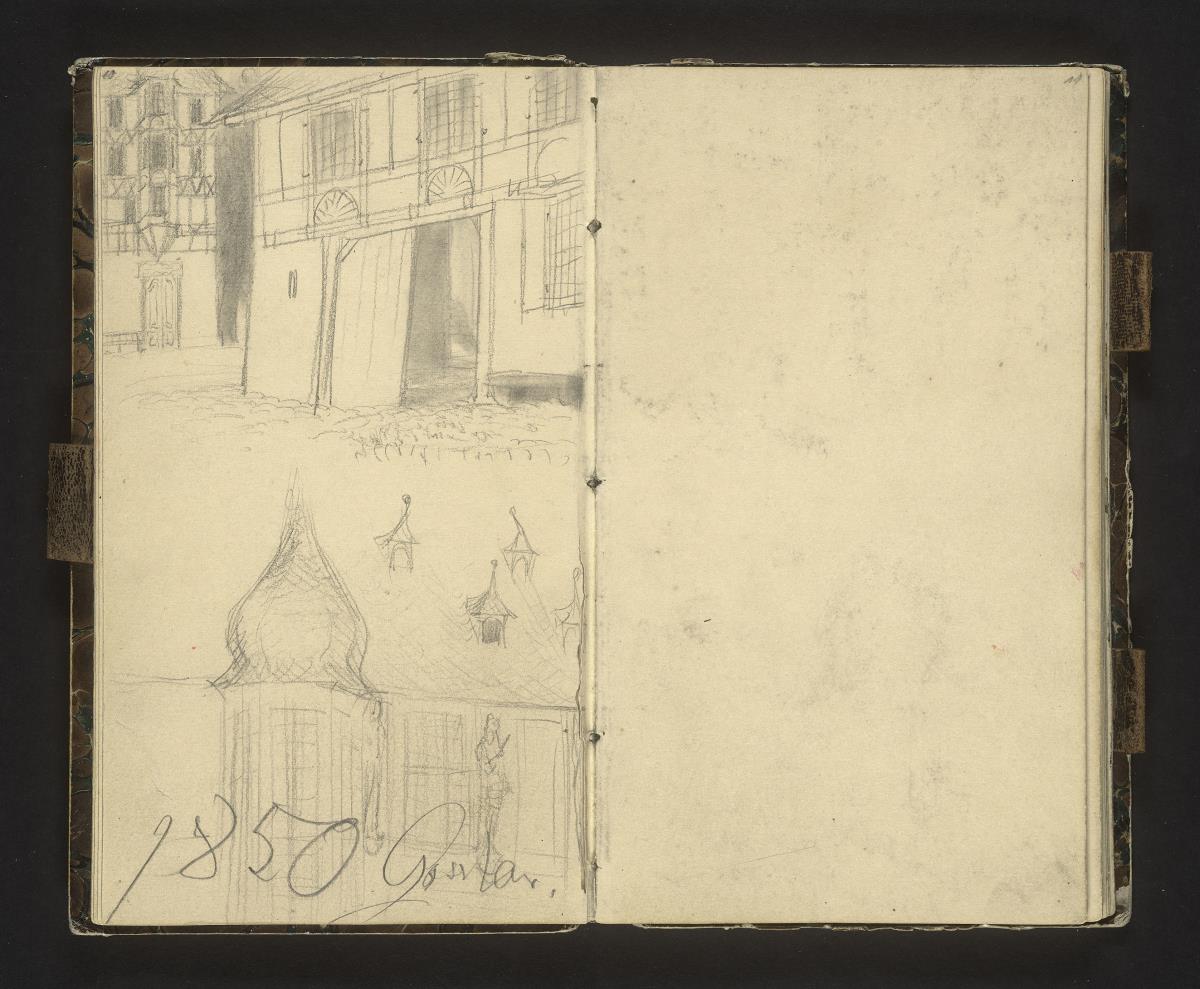 Fachwerkhäuser und das Gildehaus Kaiserworth in Goslar