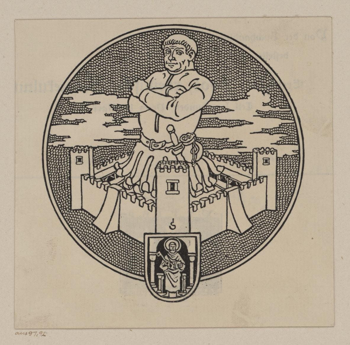 Festung. Illustration für: Heinrich Boos. Geschichte der rheinischen Städtekultur von ihren Anfängen bis zur Gegenwart mit besonderer Berücksichtigung der Stadt Worms. Berlin: Stargardt 1897