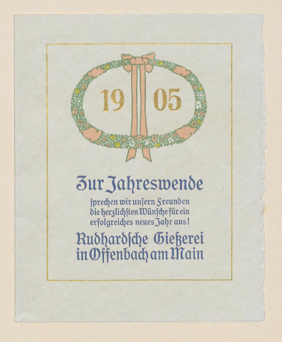 1905 Zur Jahreswende (im Musterheft Vogeler-Zierat)