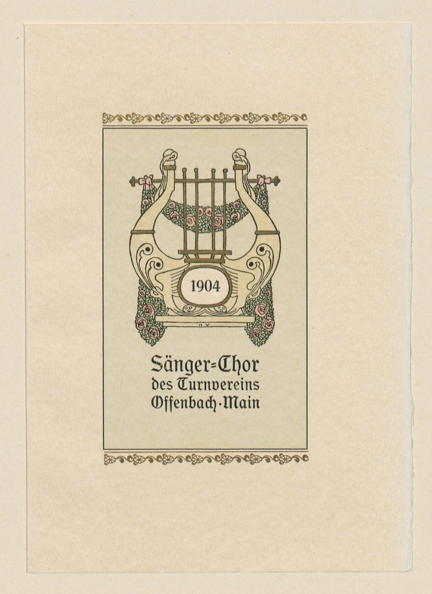 1904 Sänger-Chor des Turnvereins Offenbach, Main (Vogeler-Zierat)