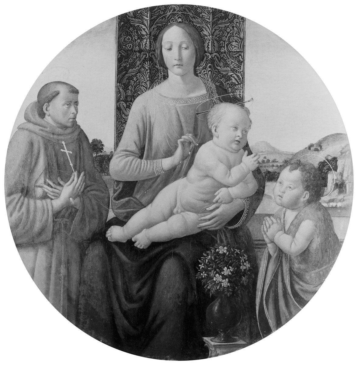 Maria mit dem Kind, dem heiligen Franziskus und dem Johannesknaben
