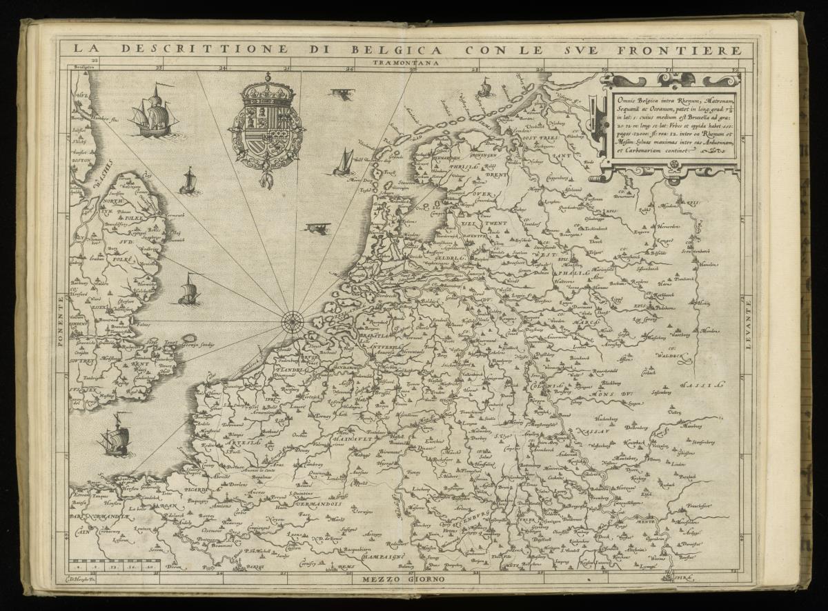 Lodovico Guicciardini: Descrittione Paesi bassi, Albrimenti Detti Germania Inferiore: Guglielmo Gilmo (Stampatore Regio): Antwerpen 1567