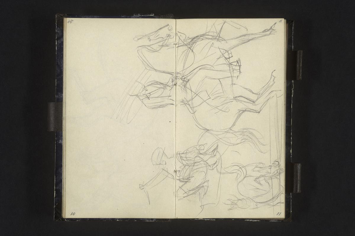 Pferd und Reiter, Artist auf einem Pferd