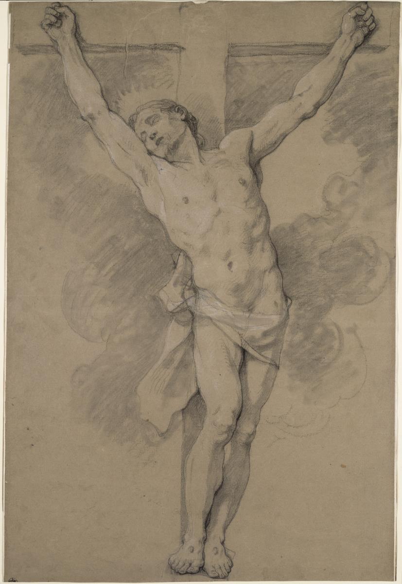 Studie für einen Christus am Kreuz