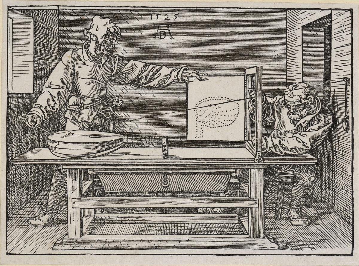 Underweysung der Messung: Der Zeichner mit der Laute