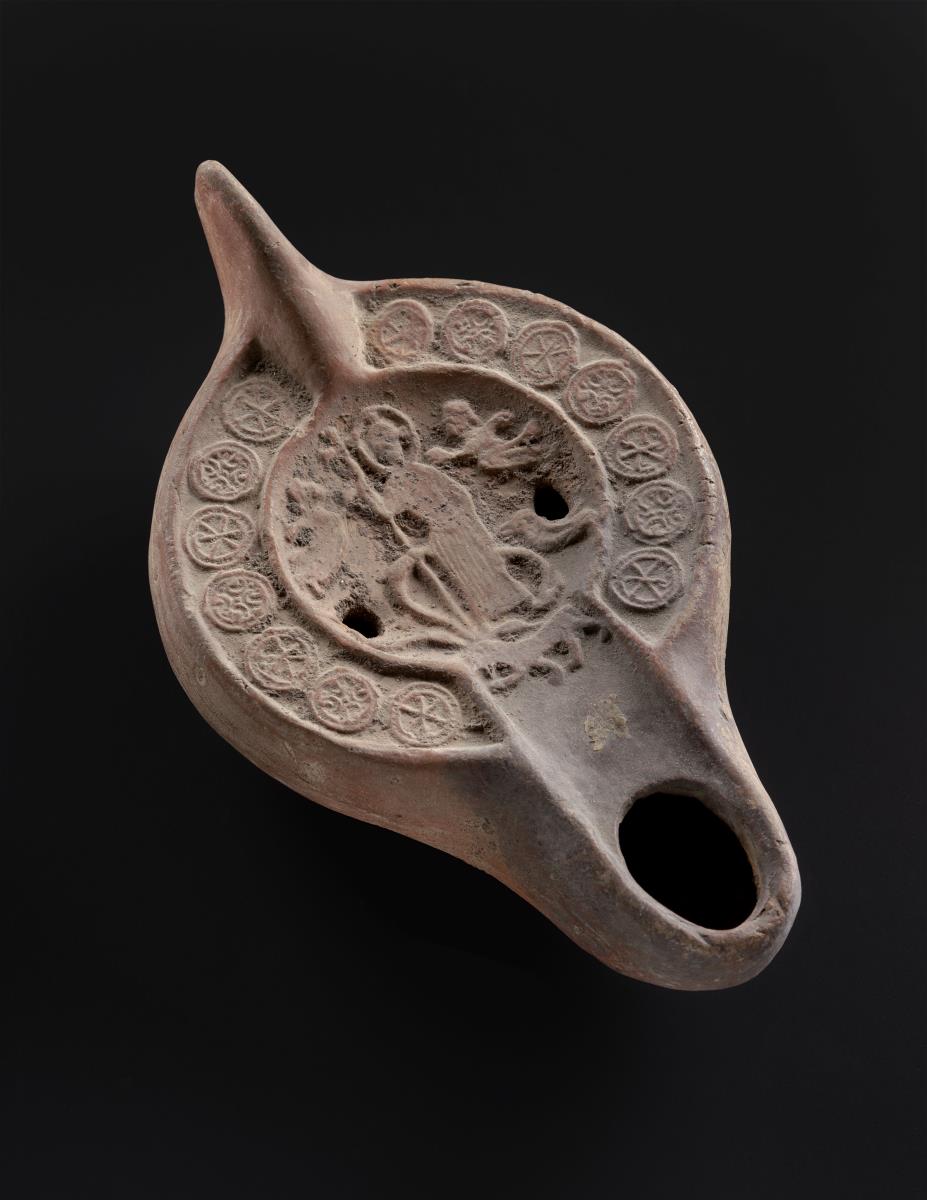 Lampe mit Christusdarstellung