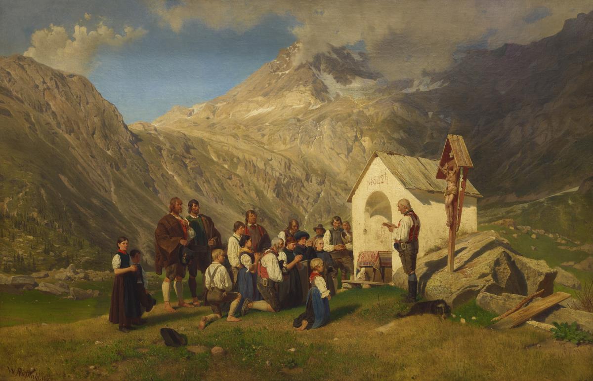 Andacht Passeyerer Hirten auf dem Felde. Aus der Gegend von Meran