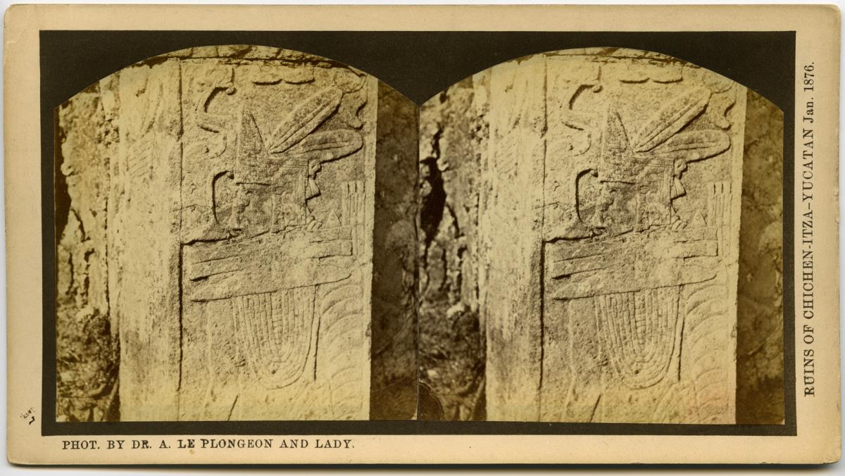 Reliefausschnitt von einer Stele.