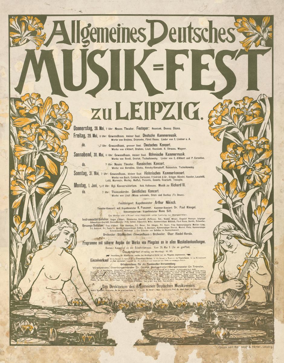 Allgemeines Deutsches Musikfest zu Leipzig 1897