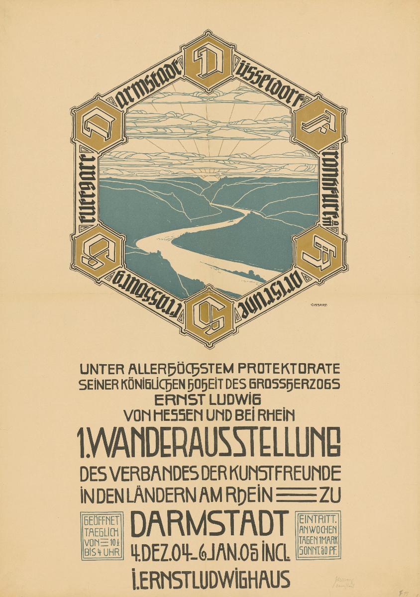 1. Wanderausstellung des Verbandes der Kunstfreunde in den Ländern am Rhein zu Darmstadt