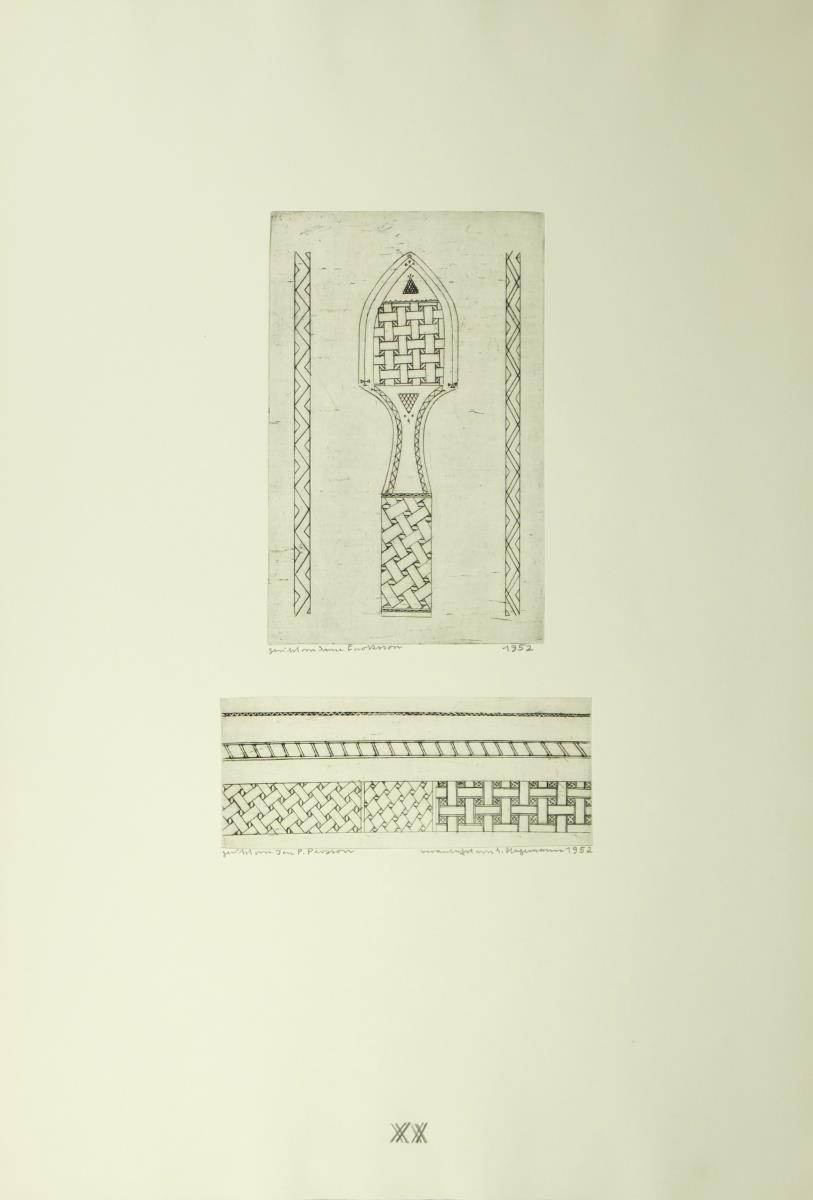 XXa. Frauenfahrstock XXb. Ornamentbänder