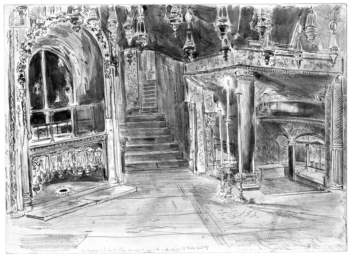 Die Christgrotte in der Kirche zu Bethlehem