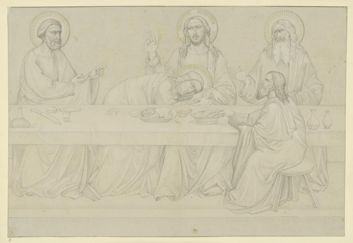 Kopie nach Taddeo Gaddis Abendmahl im Refektorium von Santa Croce, Florenz