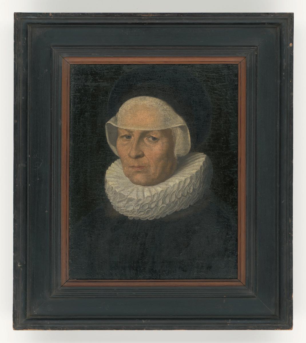 Porträt einer Frau mit Haube und Kröse