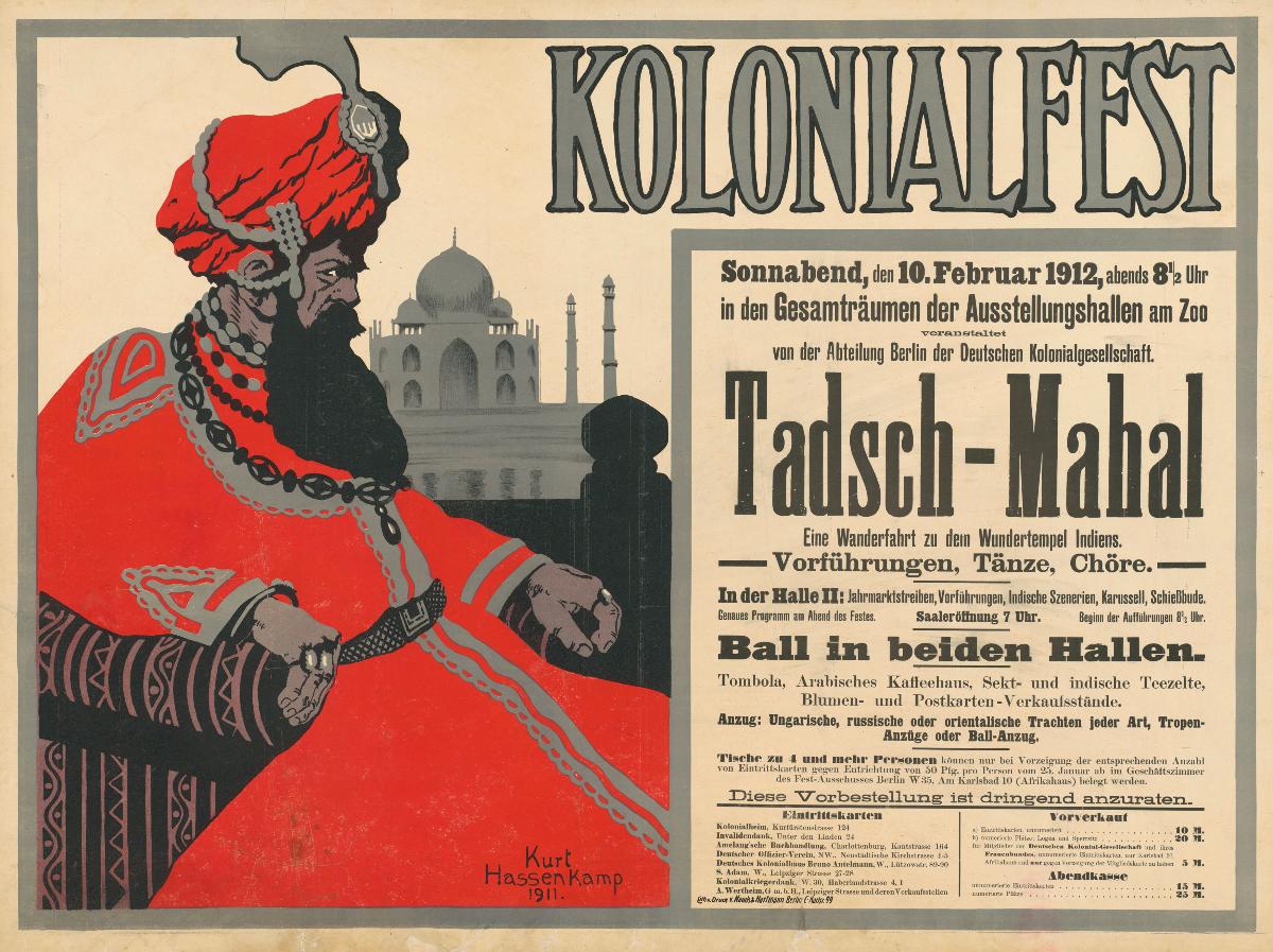 Tadsch-Mahal. Kolonialfest der Berliner Abteilung der Deutschen Kolonialgesellschaft