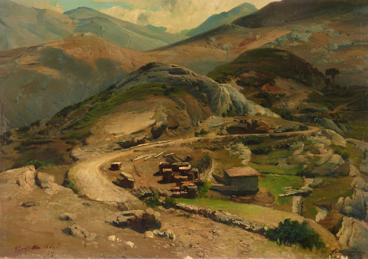 Gebirgslandschaft bei Civitella