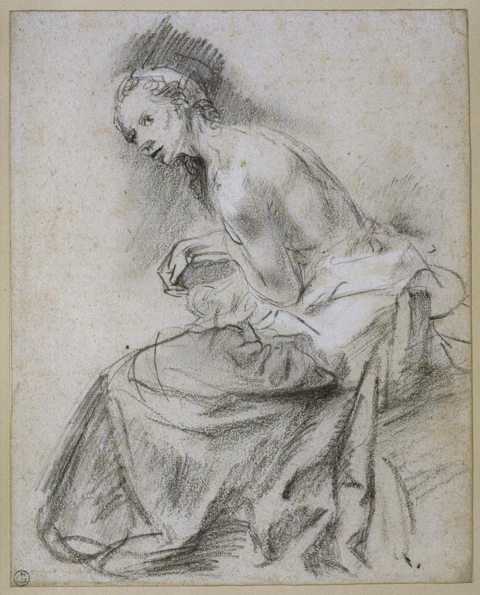 Figurenstudie für eine Susanna im Bade