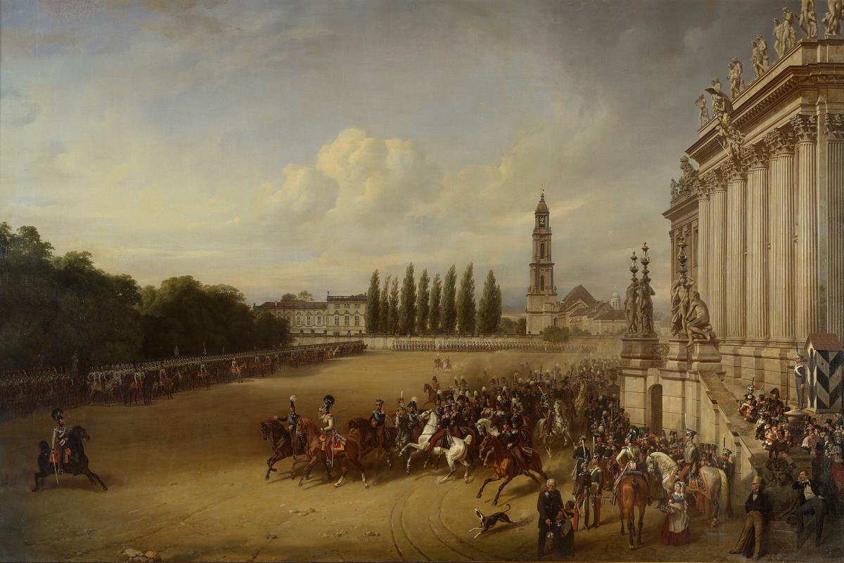 Parade in Potsdam im Jahre 1817