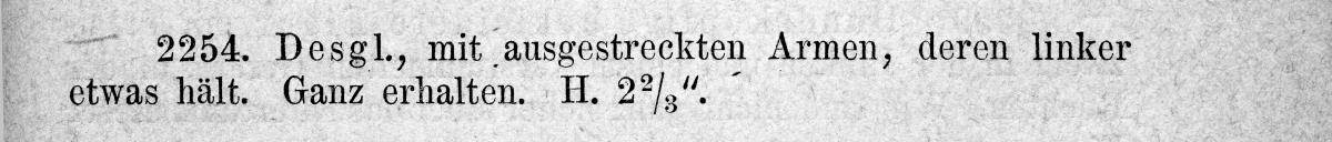 Nackte Figur mit ausgestreckten Armen
