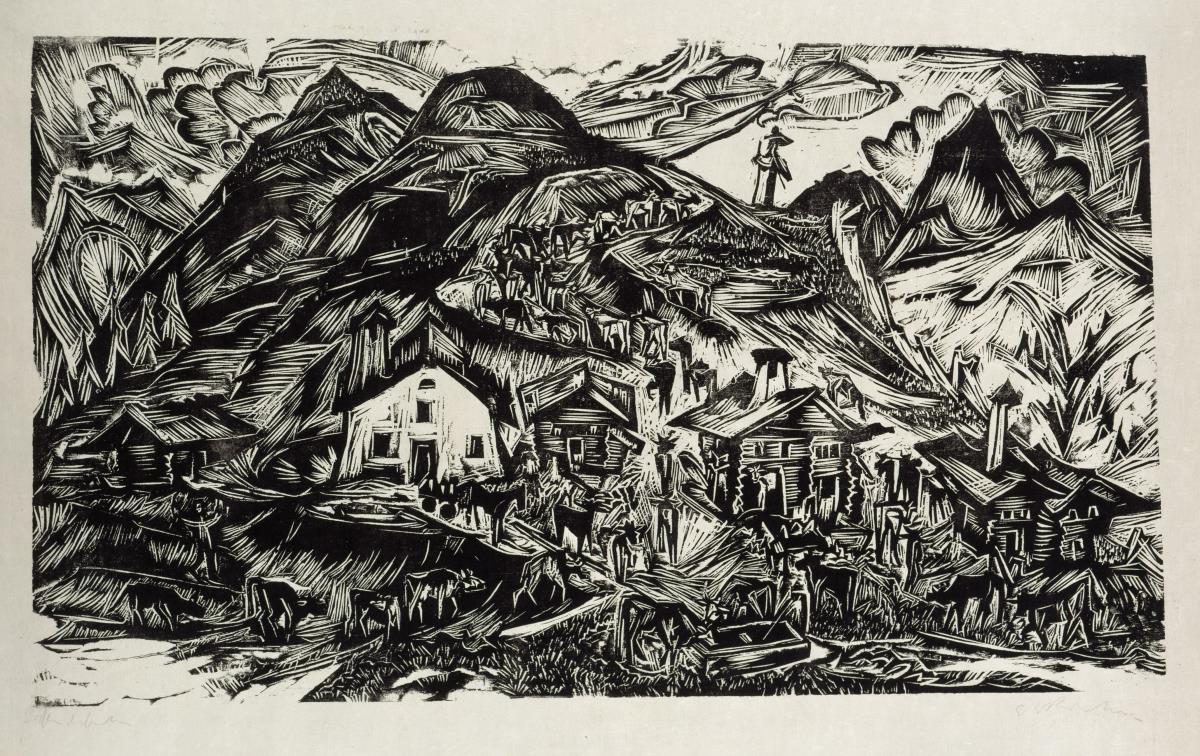 Stafelalp, Gesamtansicht - Alpaufzug