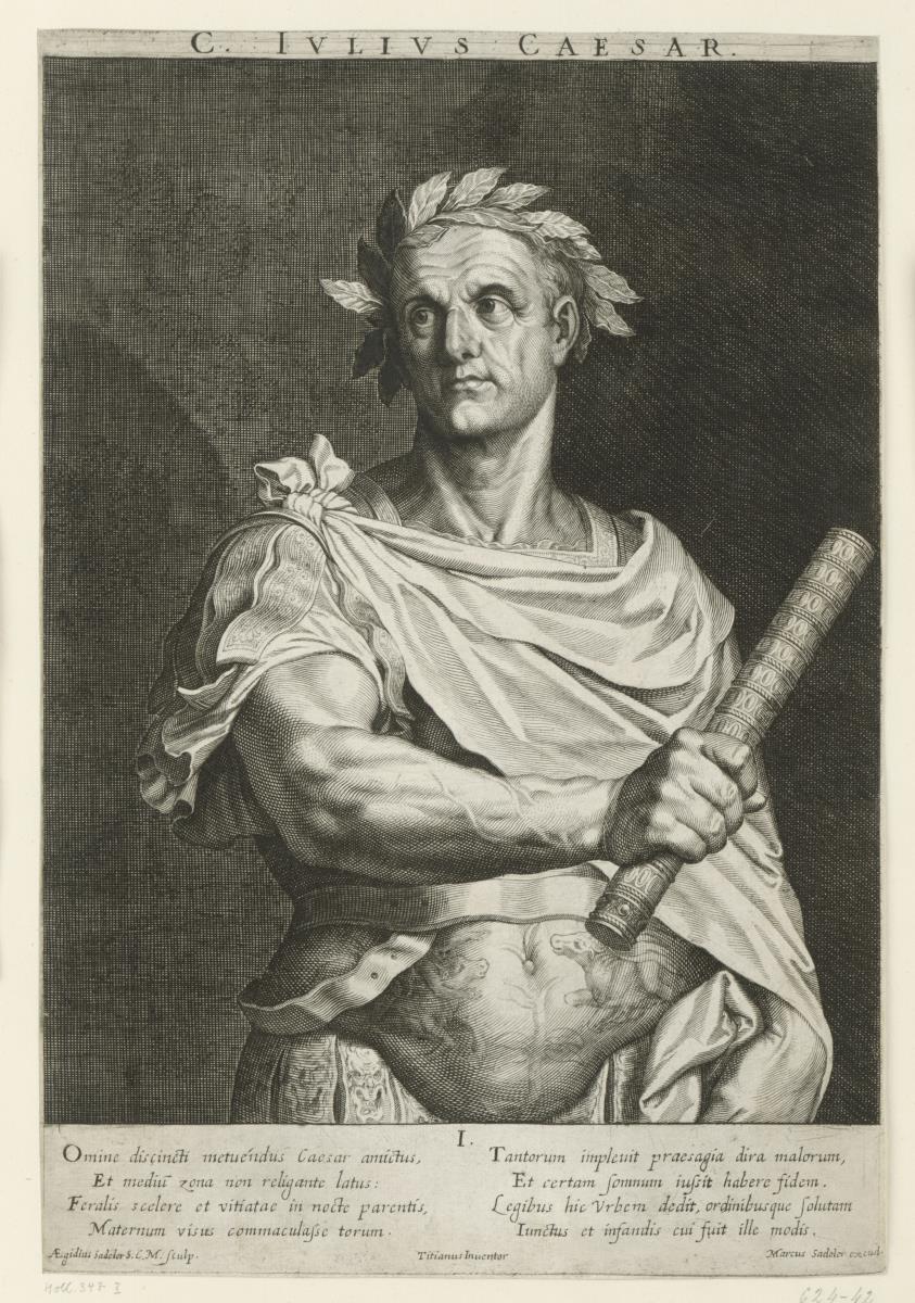 C. Iulius Caesar. Blatt I aus der Serie: Römische Kaiser