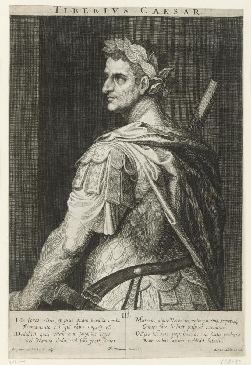 Tiberius Caesar. Blatt III aus der Serie: Römische Kaiser