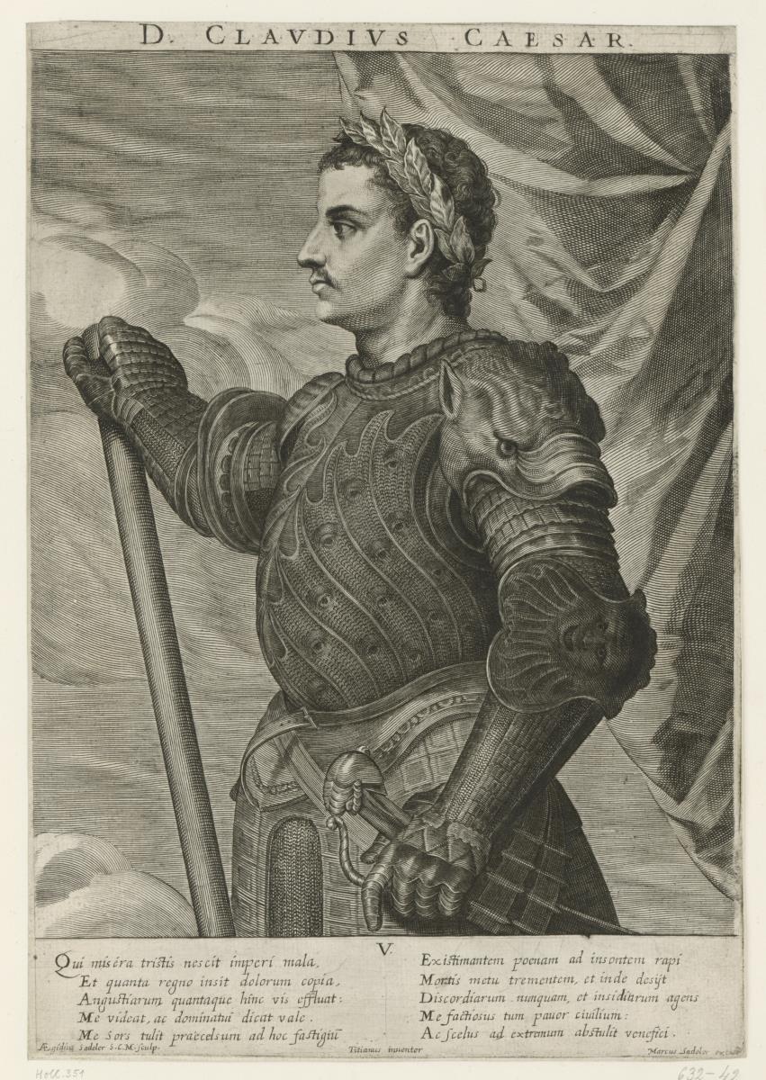D. Claudius Caesar. Blatt V aus der Serie: Römische Kaiser