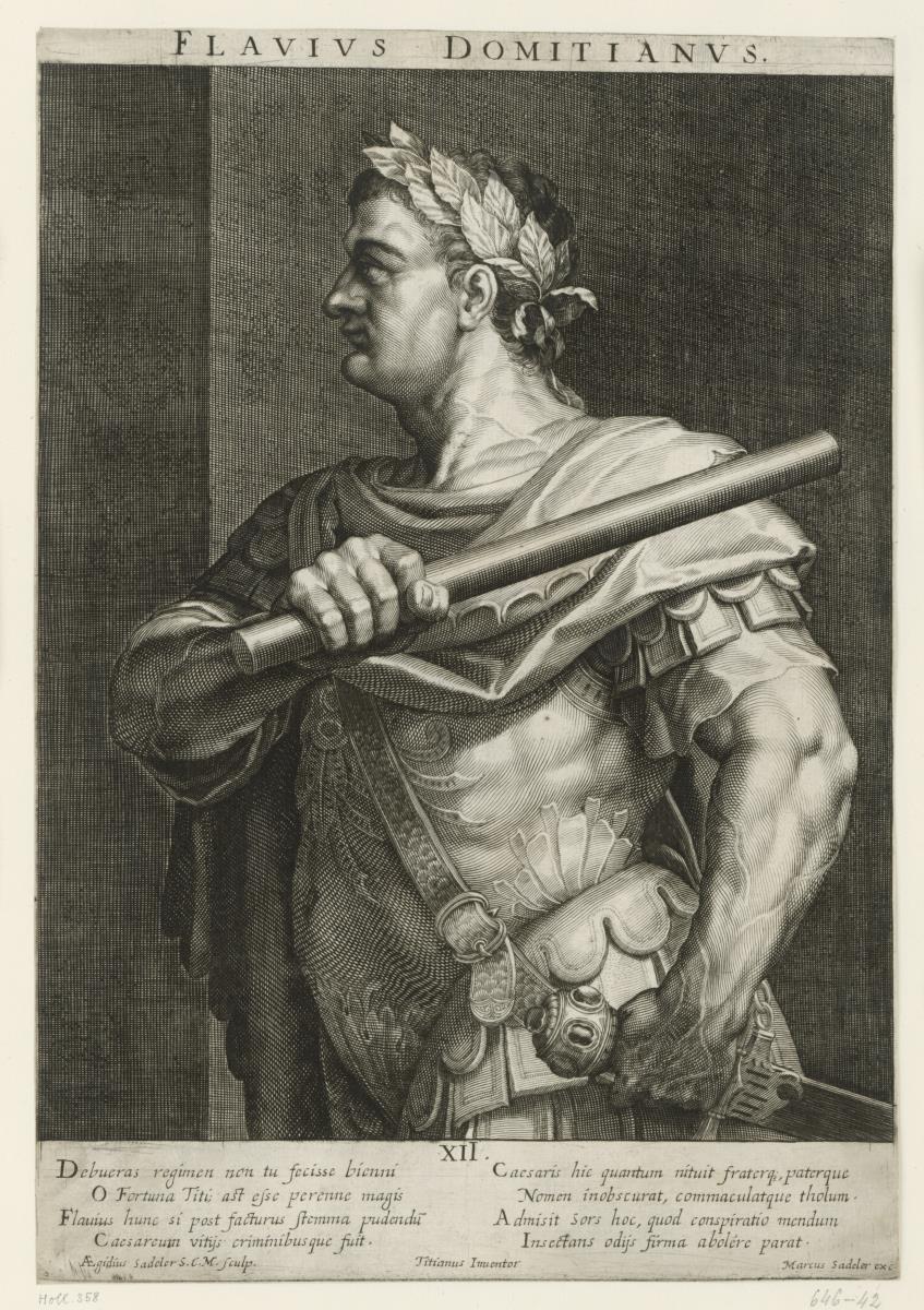 Flavius Domitianus. Blatt XII aus der Serie: Römische Kaiser