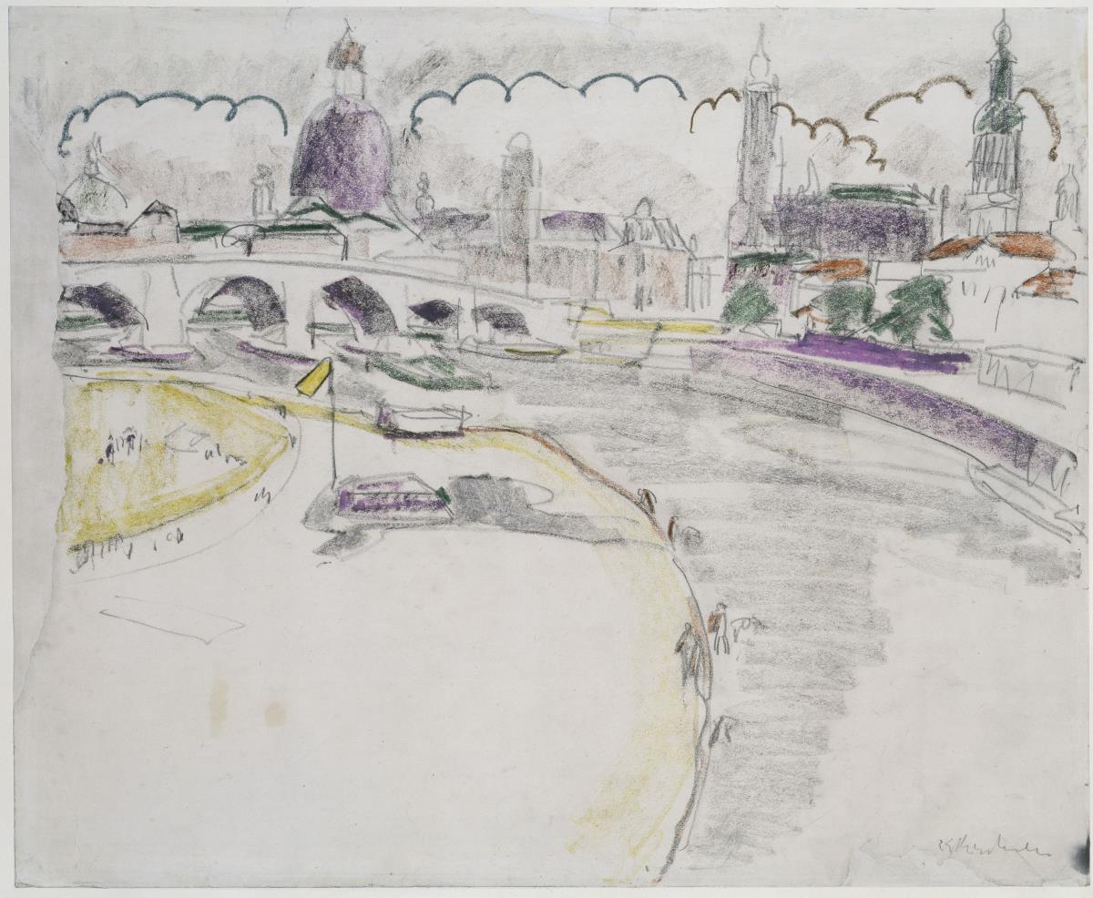 Dresden: Augustusbrücke, Frauenkirche und Hofkirche