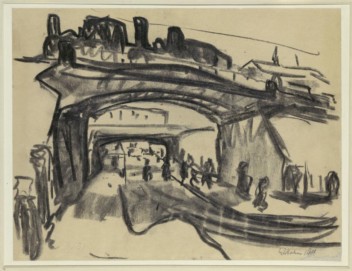 Eisenbahnbrücke in Dresden