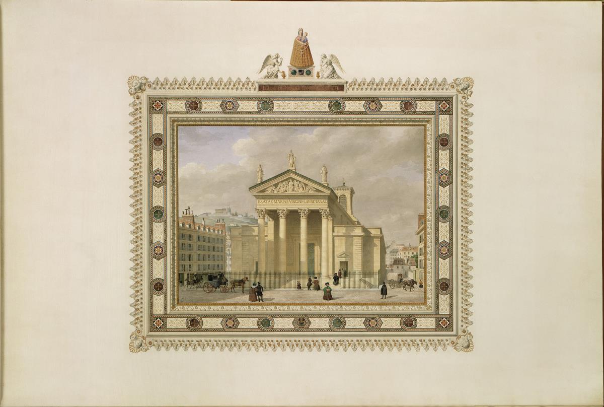 Paris - Außenansicht der Kirche Notre Dame de Lorette