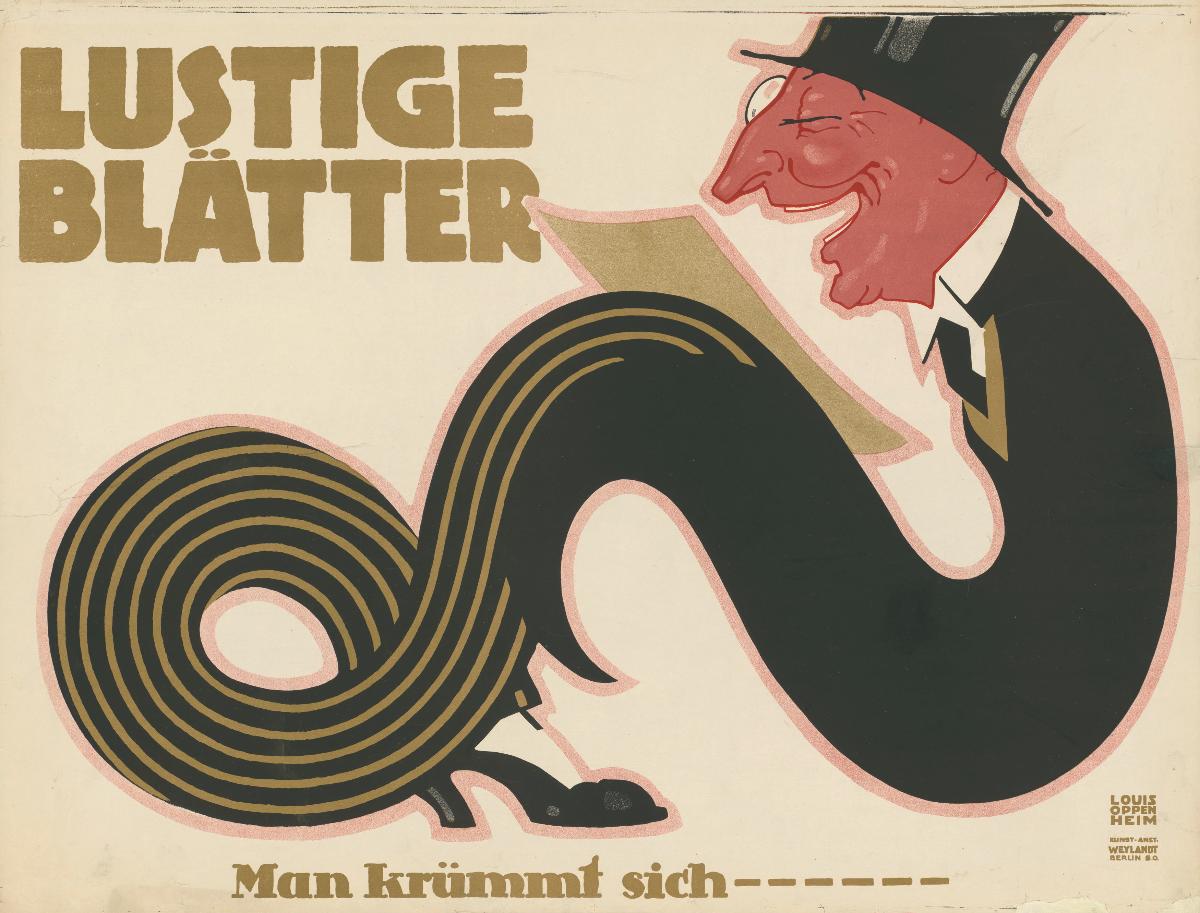 Lustige Blätter. Man krümmt sich