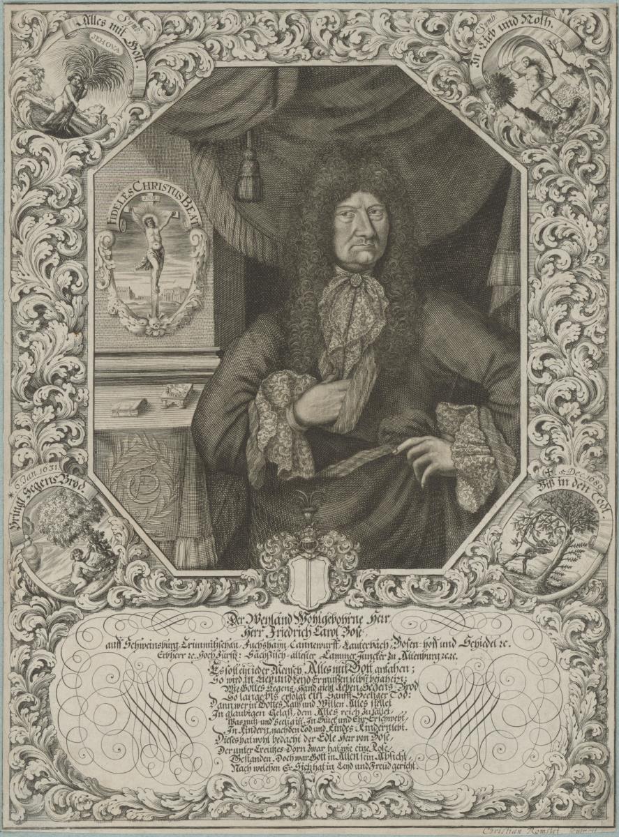 Porträt des Friedrich Carol Bose