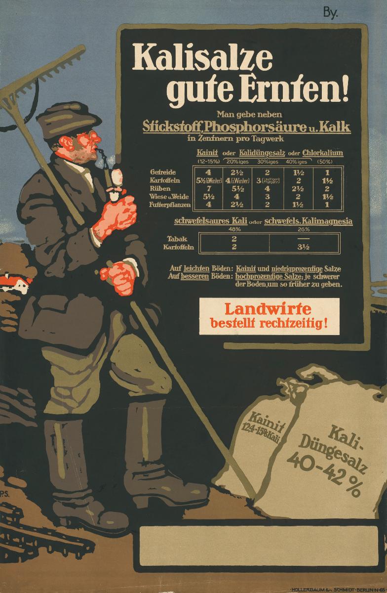Kalisalze gute Ernten. Landwirte bestellt rechtzeitig!