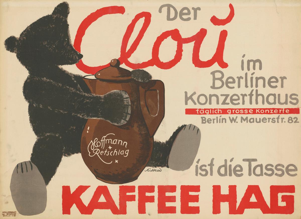 Der Clou  ist die Tasse Kaffee Hag, im Berliner Konzerthaus
