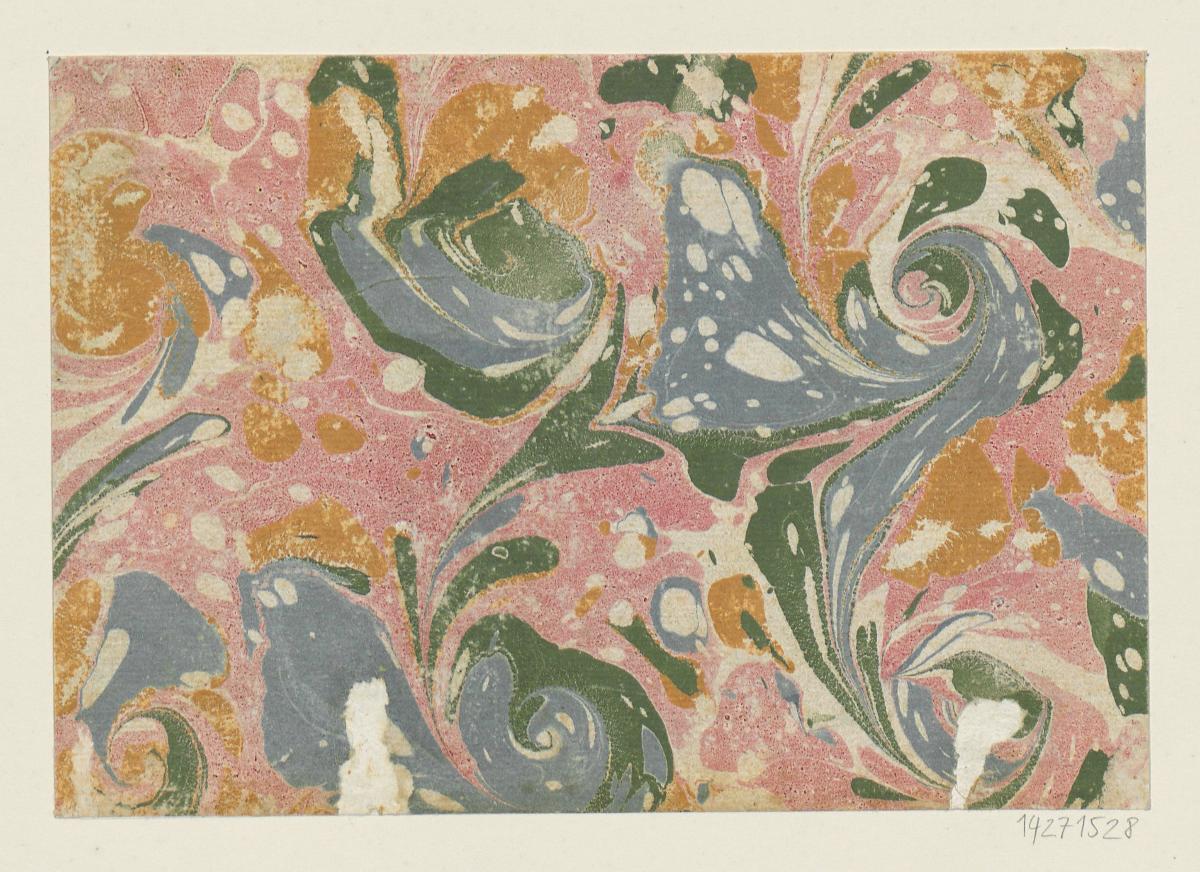 Schneckenmarmorpapier (Türkisch Marmor)