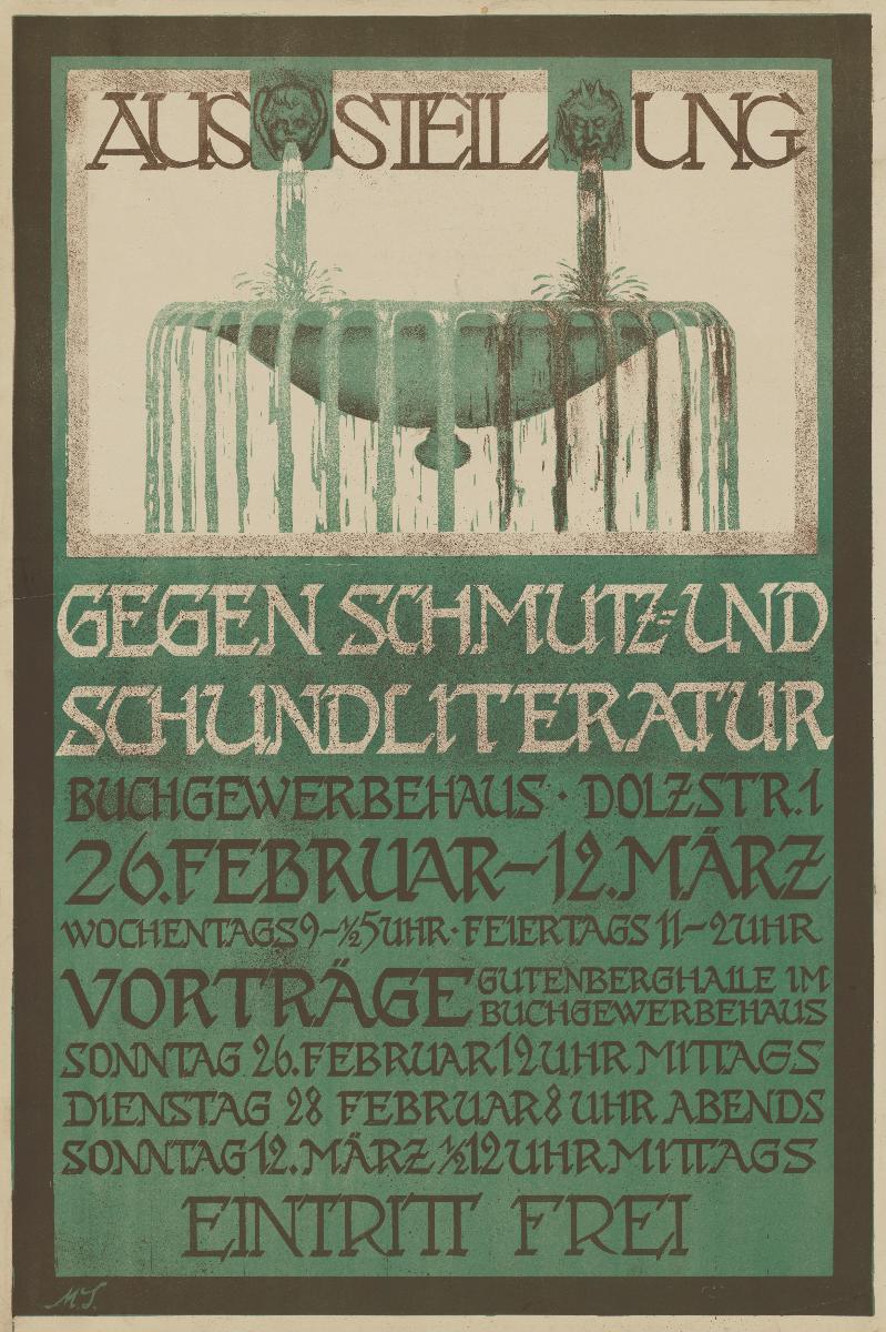 Ausstellung gegen Schmutz- und Schundliteratur