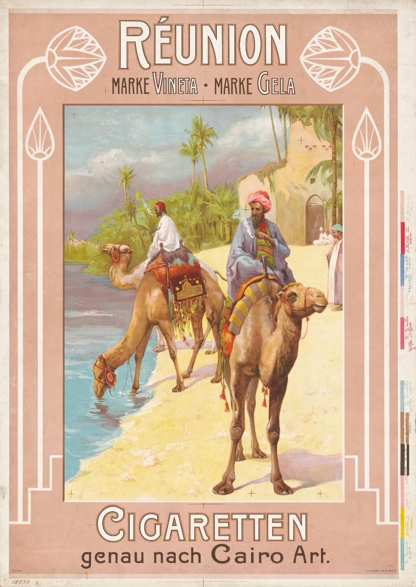 Réunion Cigaretten. Genau nach Cairo Art