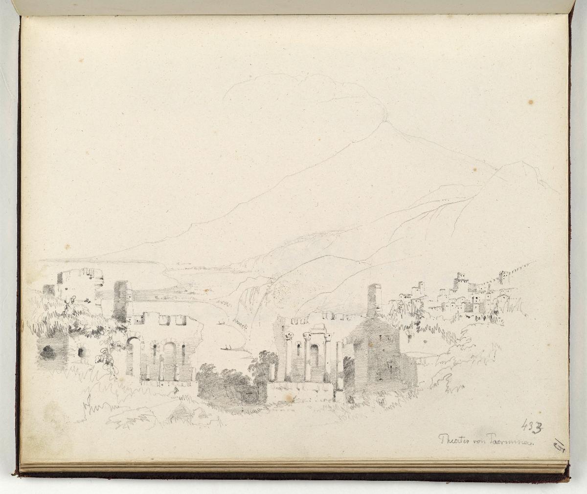Das Theater von Taormina (Skizzenbuch Seite 15)