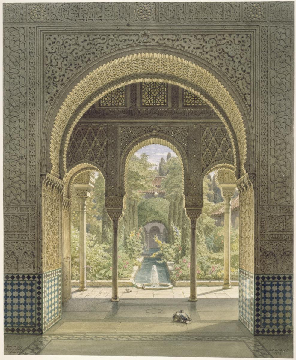 Garten der Generalife in Granada