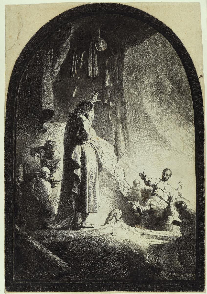 Die Auferweckung des Lazarus (große Platte)