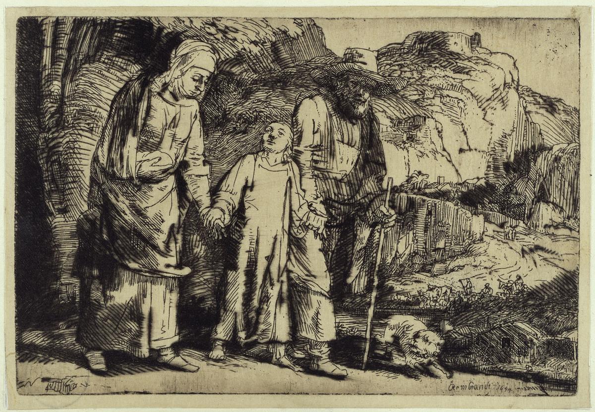 Christus kehrt mit seinen Eltern vom Tempel zurück