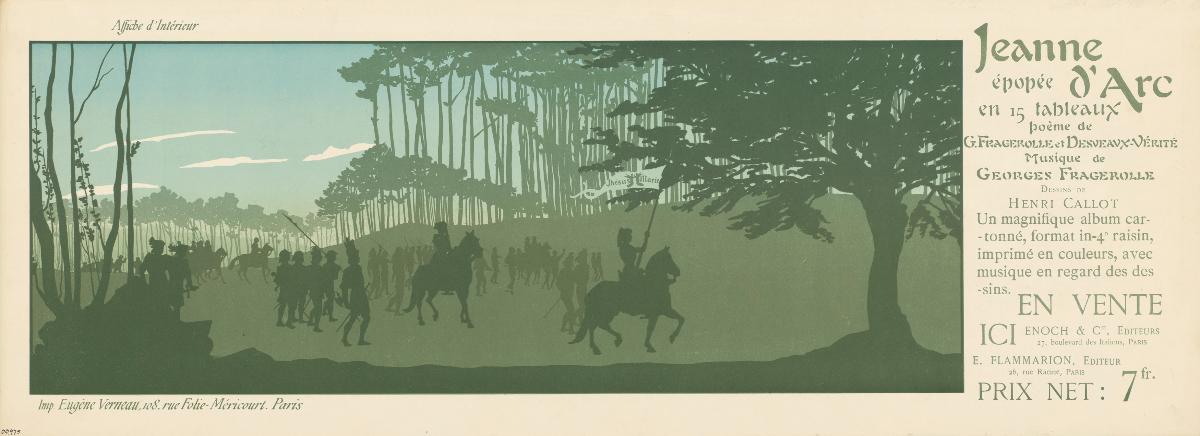Jeanne d' Arc. Épopée en 15 Tableaux, Poème & Musique de Georges Fragerolle